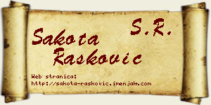 Šakota Rašković vizit kartica